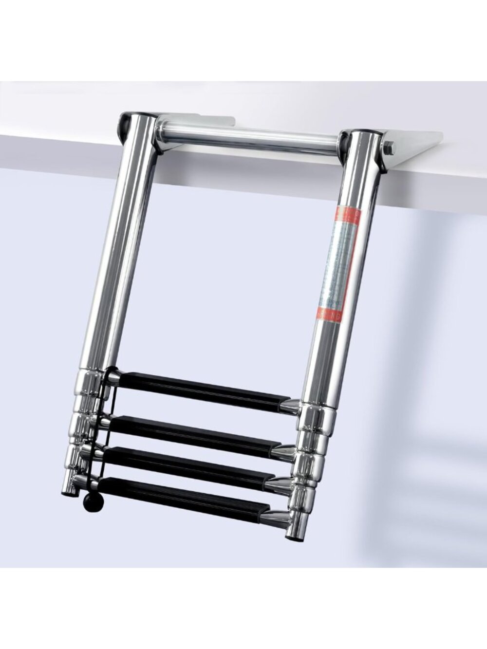 Heavy Duty Stainless Steel Telescoping Boat Ladder - Folding Swim & Boarding